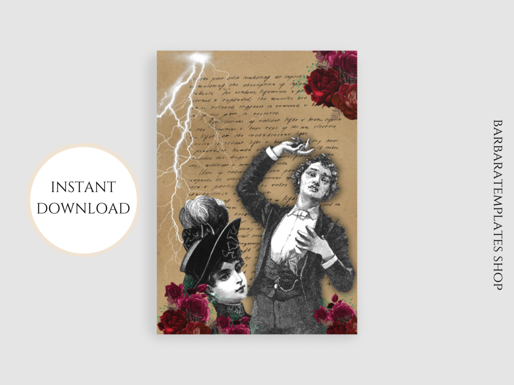 Victorian Gothic Love Valentine Card