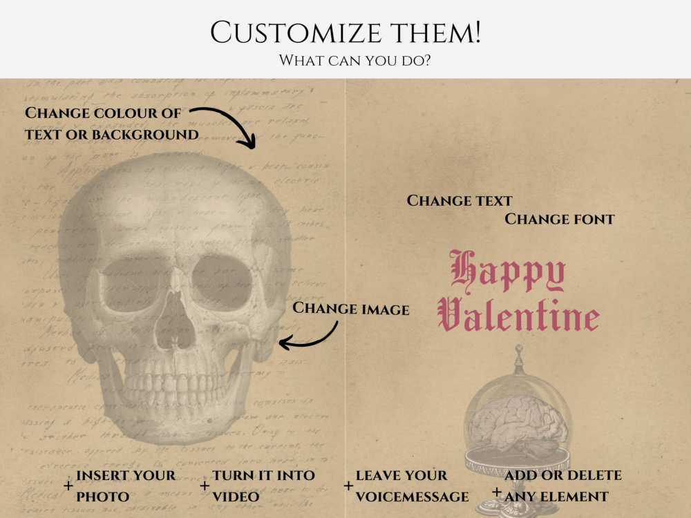 Victorian Gothic Love Valentine Card
