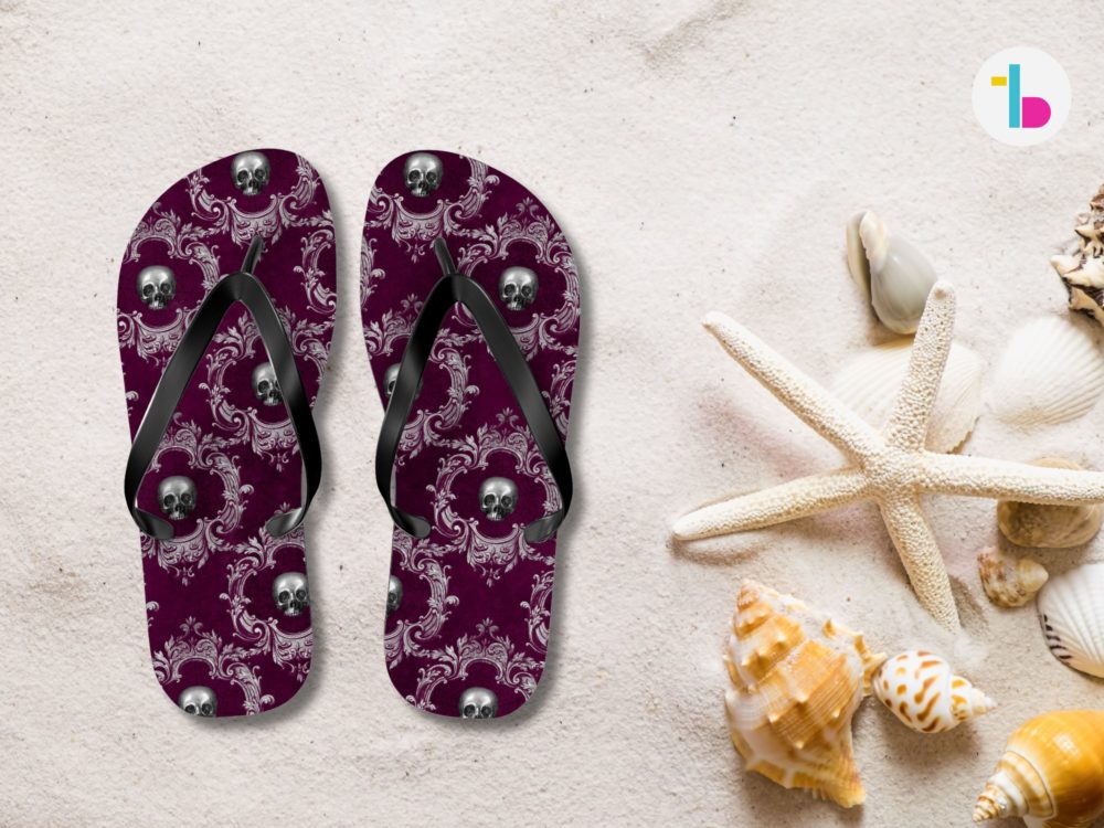 Gothic design beach sandals