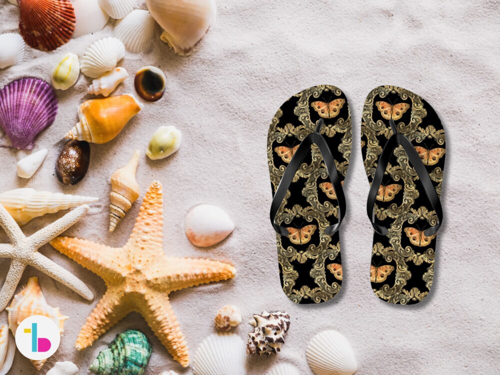 Steampunk gold goth sandals