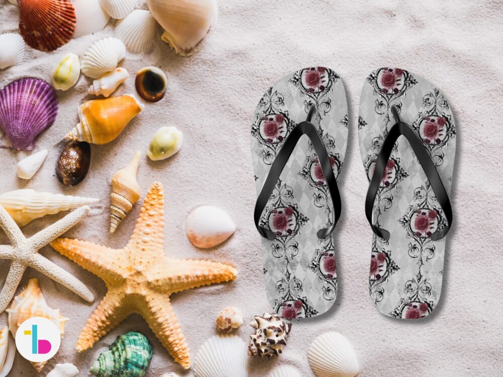 Vintage aesthetic beach sandals