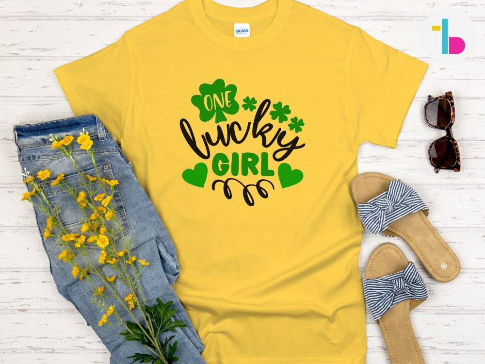 One lucky girl Irish shirt, Happy St Patricks Day shirt
