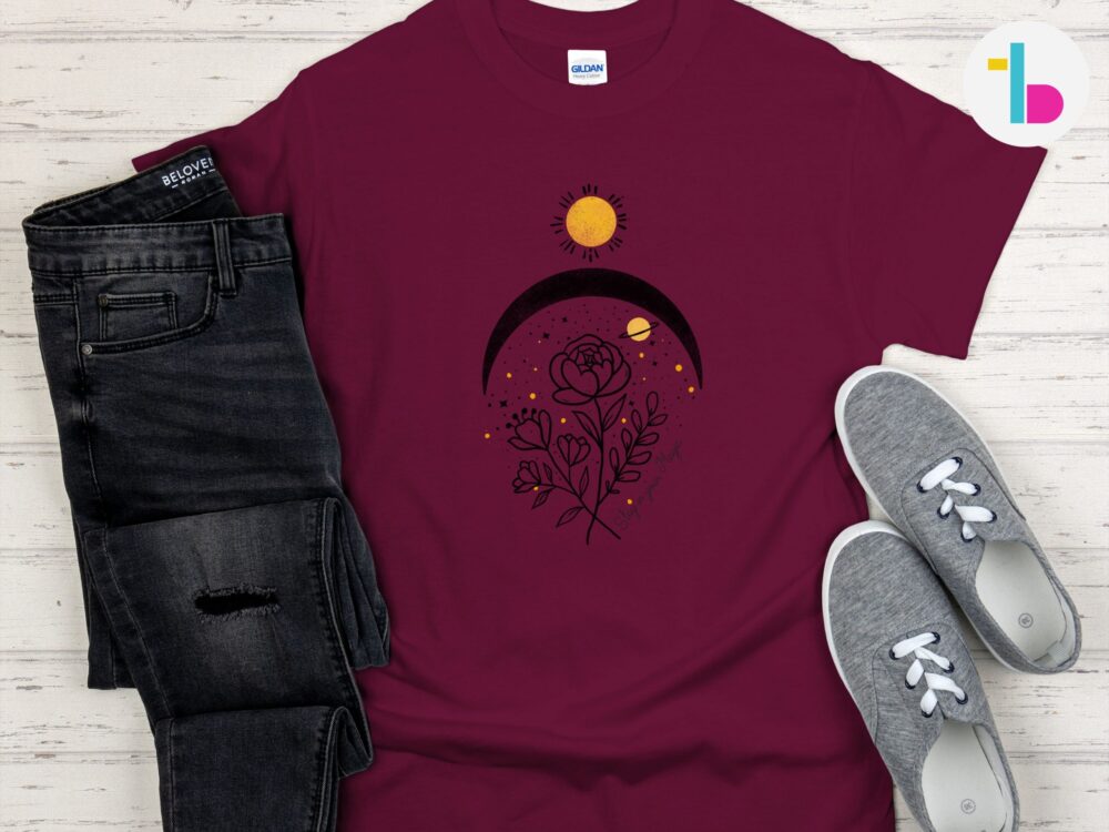 Aesthetic womens tshirt, mystical shirt