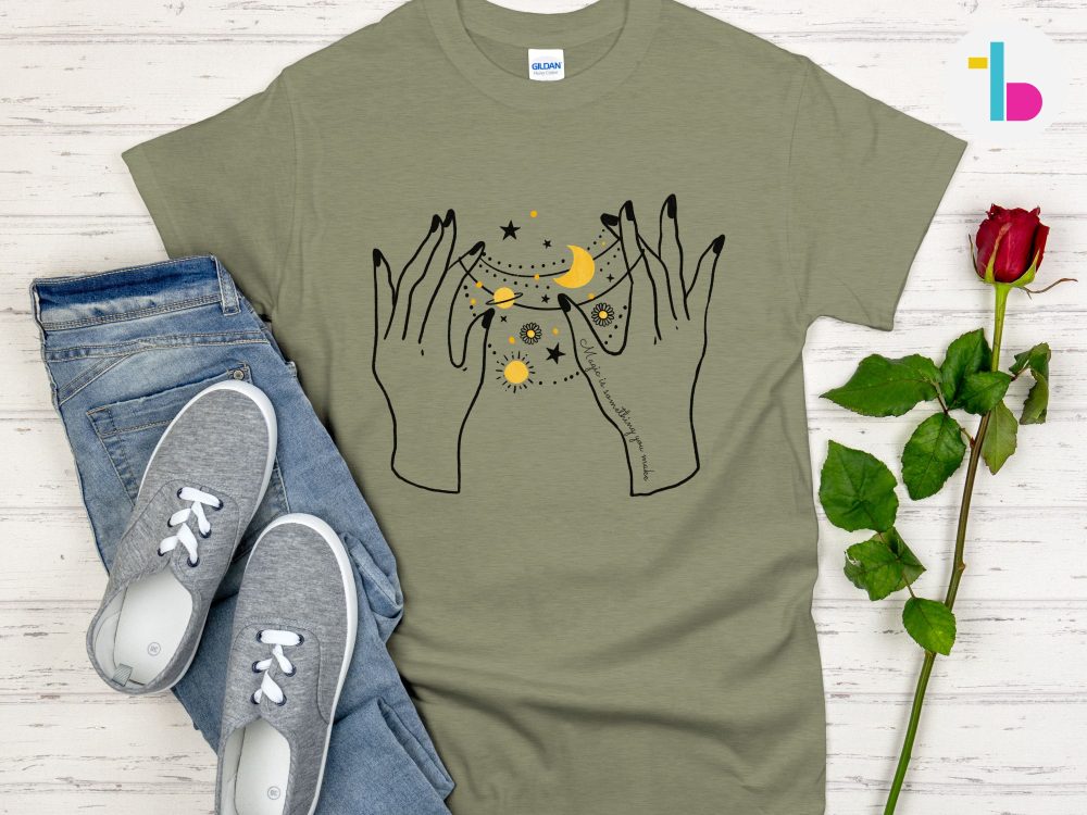 Mystical hands tshirt, Witchy shirt
