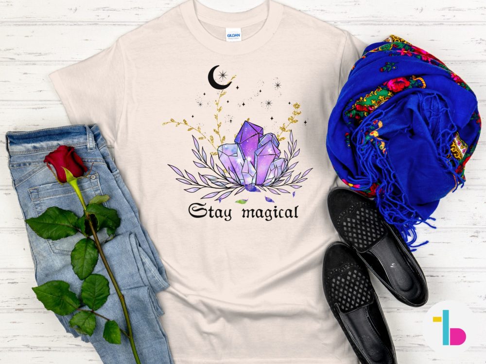Stay magical tee, Aesthetic crystals shirt