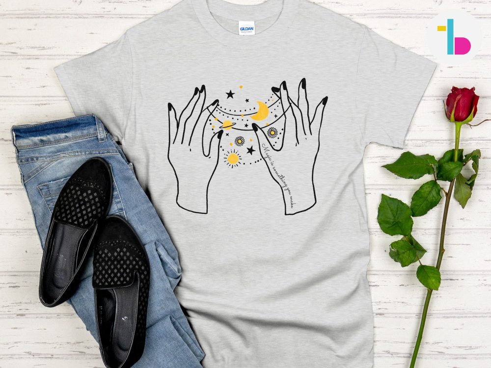 Mystical hands tshirt, Witchy shirt