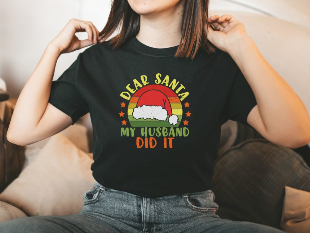 Wife retro funny Christmas shirt
