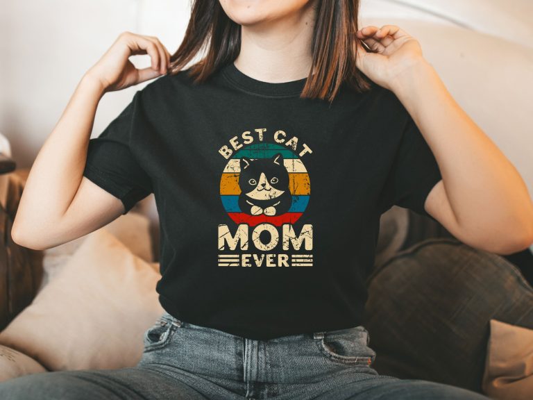 Best cat mom ever shirt, Mothers Day shirt for cat mama, Cat lover gift