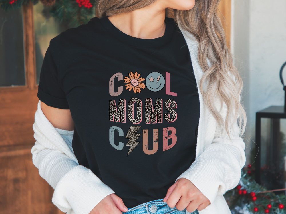 Cool moms club shirt, Funny retro women t-shirt, Mothers day gift