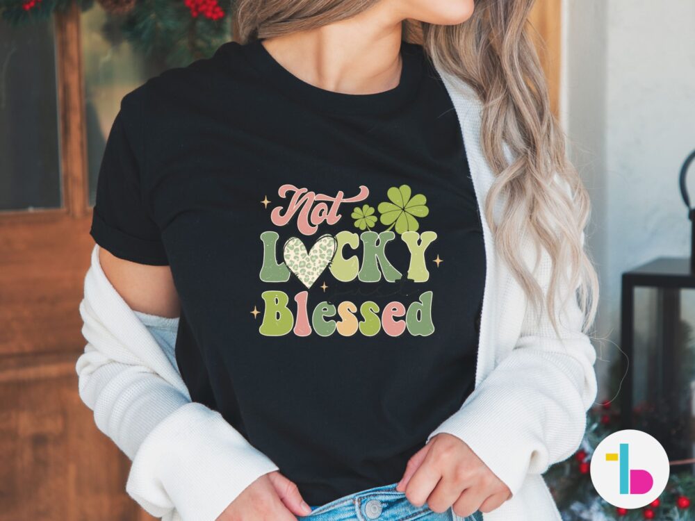 Lucky and blessed shirt, St Patricks Day retro shirt