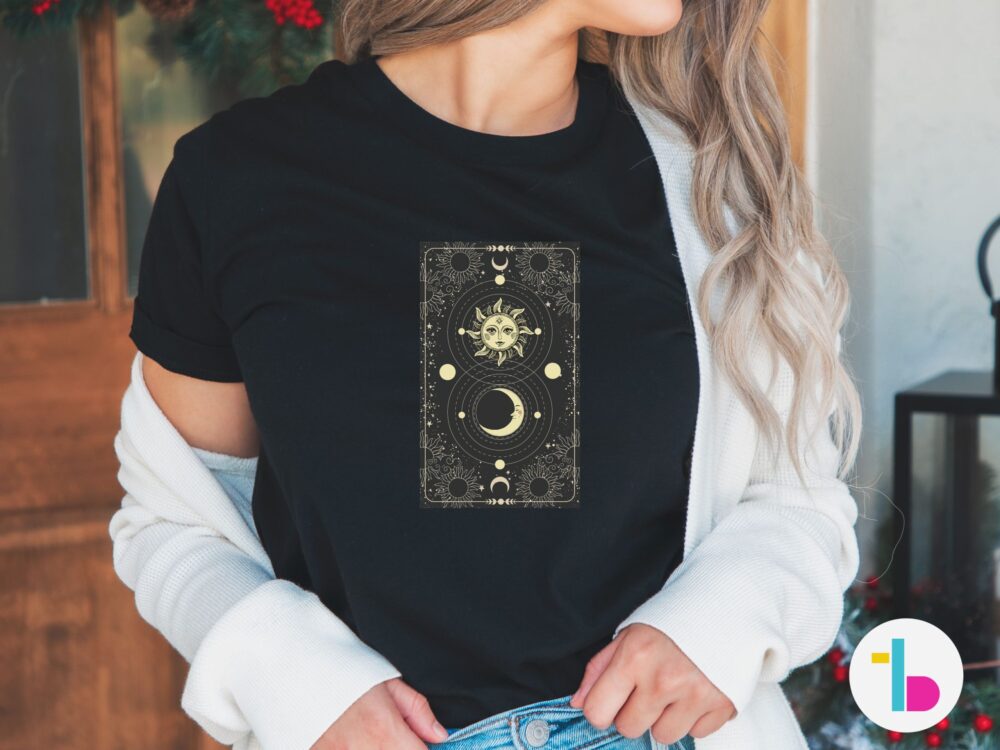 Sun and Moon tshirt, Witchy gifts