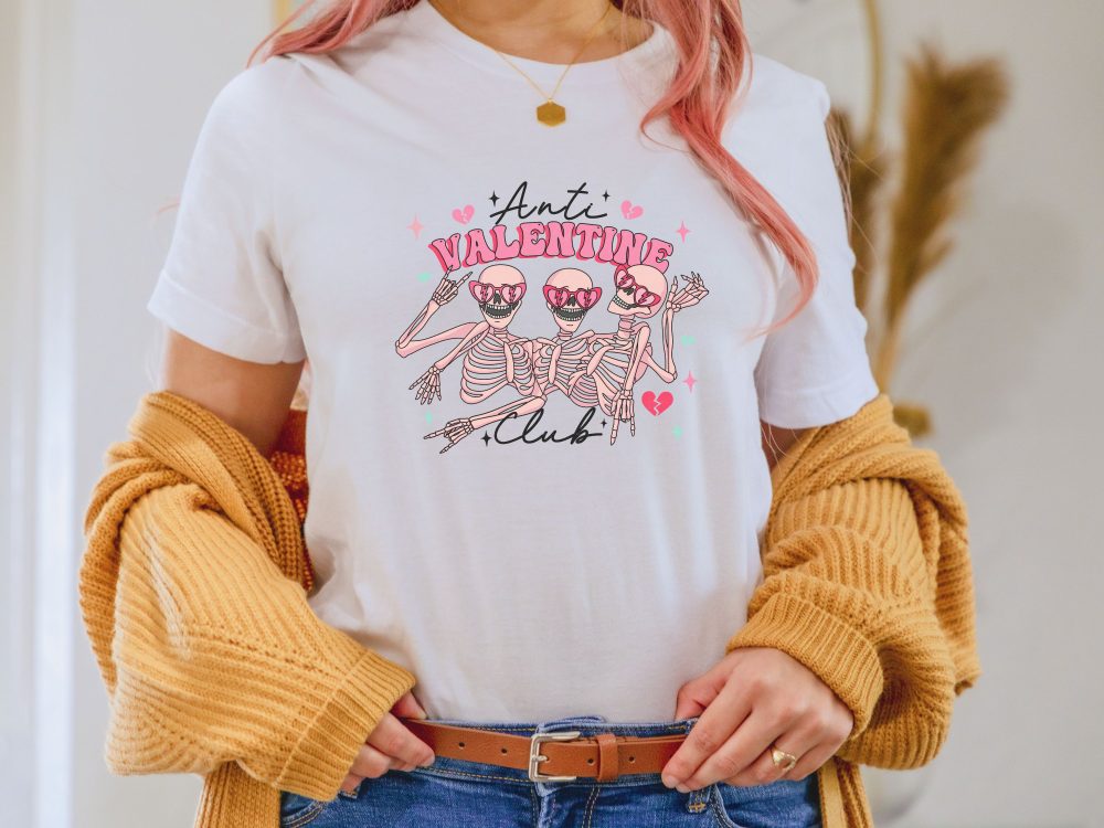 Anti Valentine Day shirt, Anti Valentine club, Friendship gift, Gift for best friend