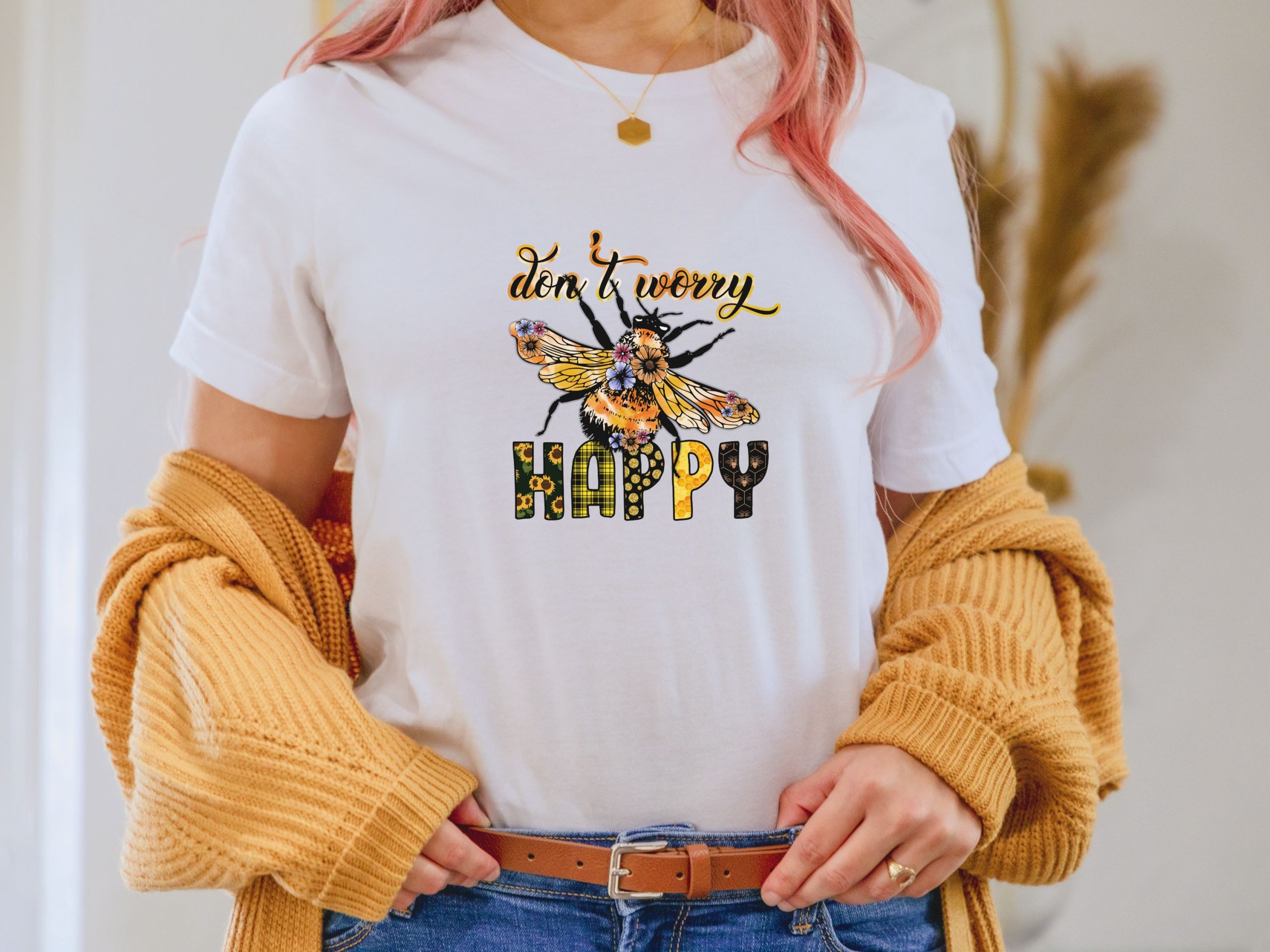 Bee shirt, Dont worry bee happy, Bee happy shirt