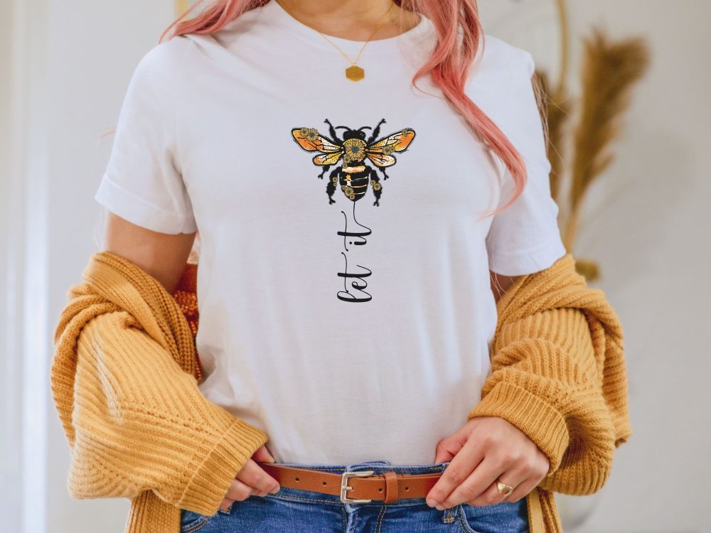 Let it bee shirt, Bee shirt, Womens bee shirt, Bee keeper shirt