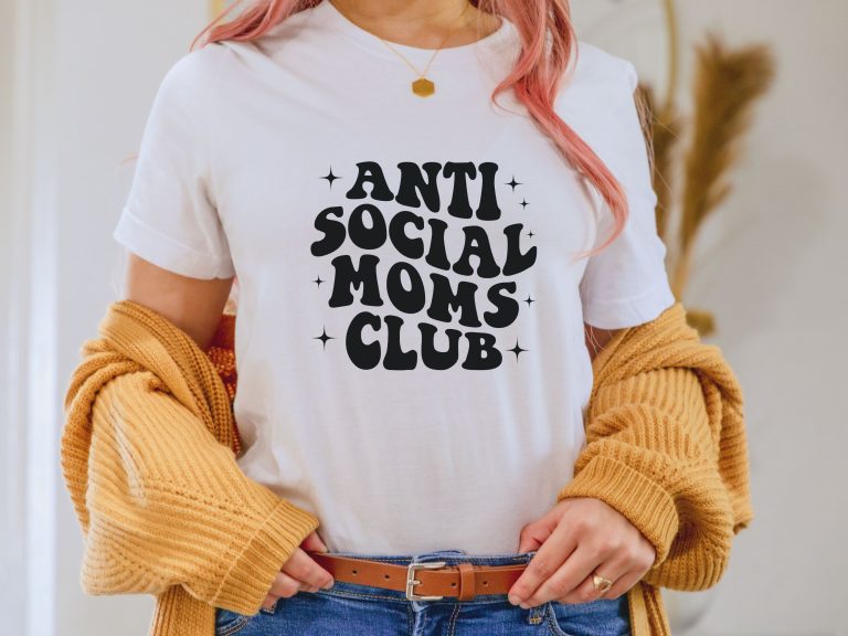 Anti social moms club shirt, Sarcastic tshirt, Bonus mom gift, Gift for mom