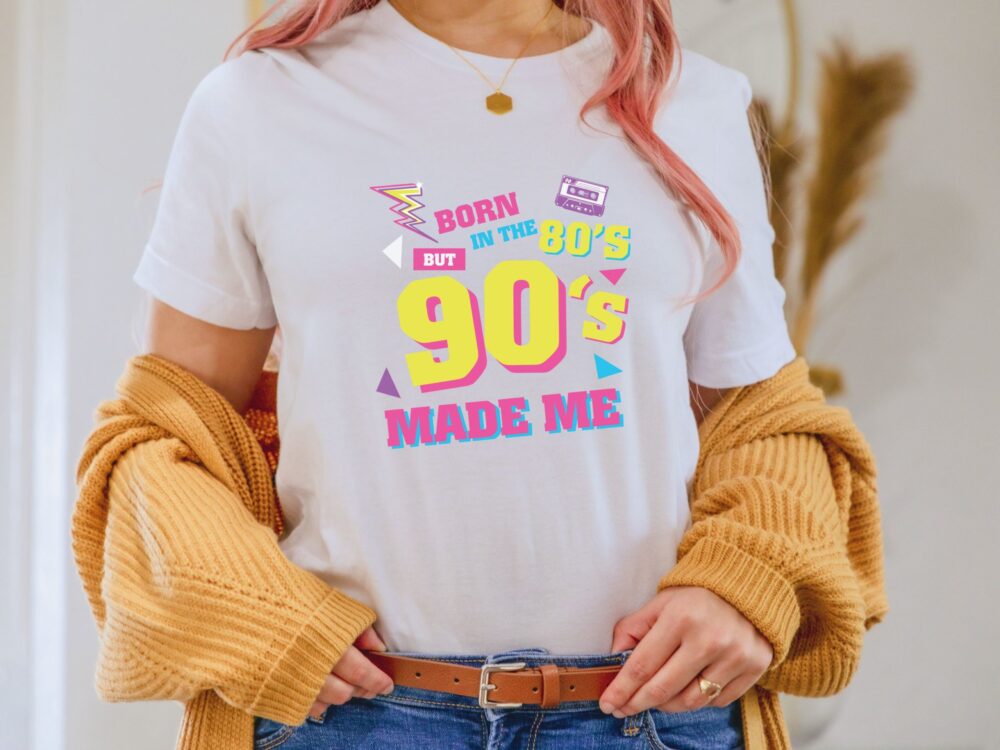 Born in the 80s 90s made me shirt, Retro shirt, 80s lover shirt