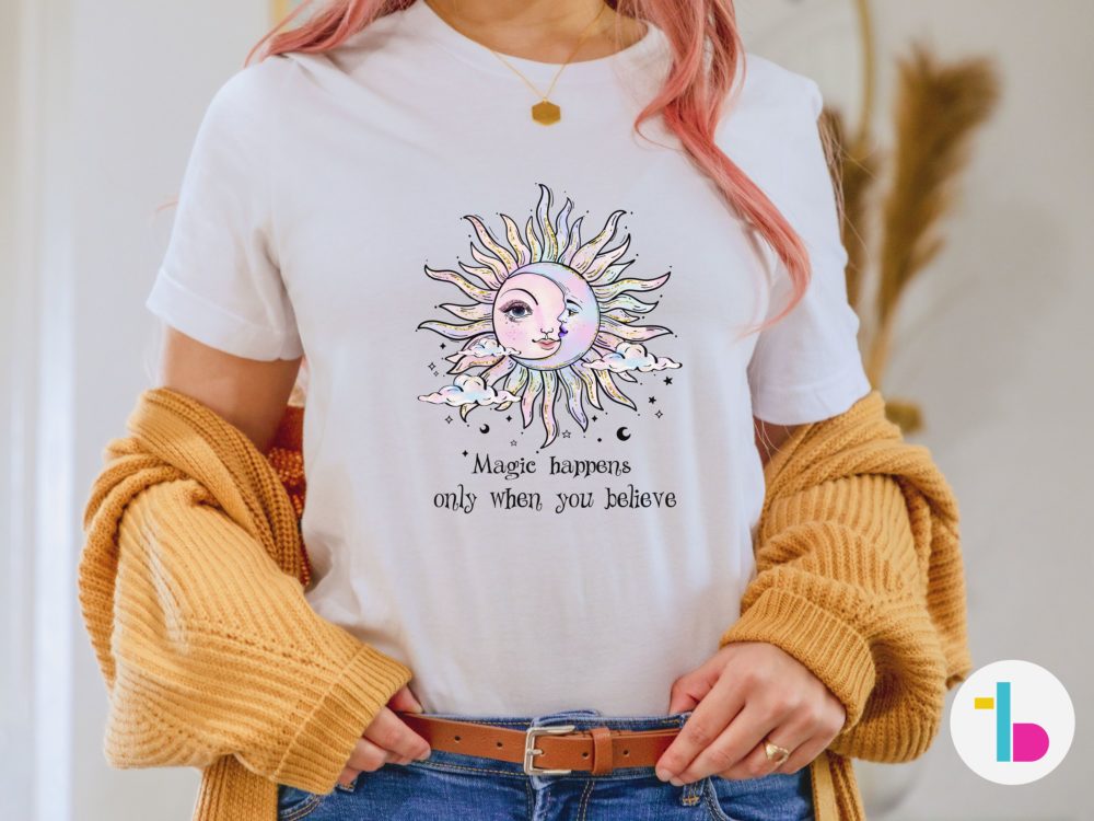Moon Sun shirt, Witchy shirt