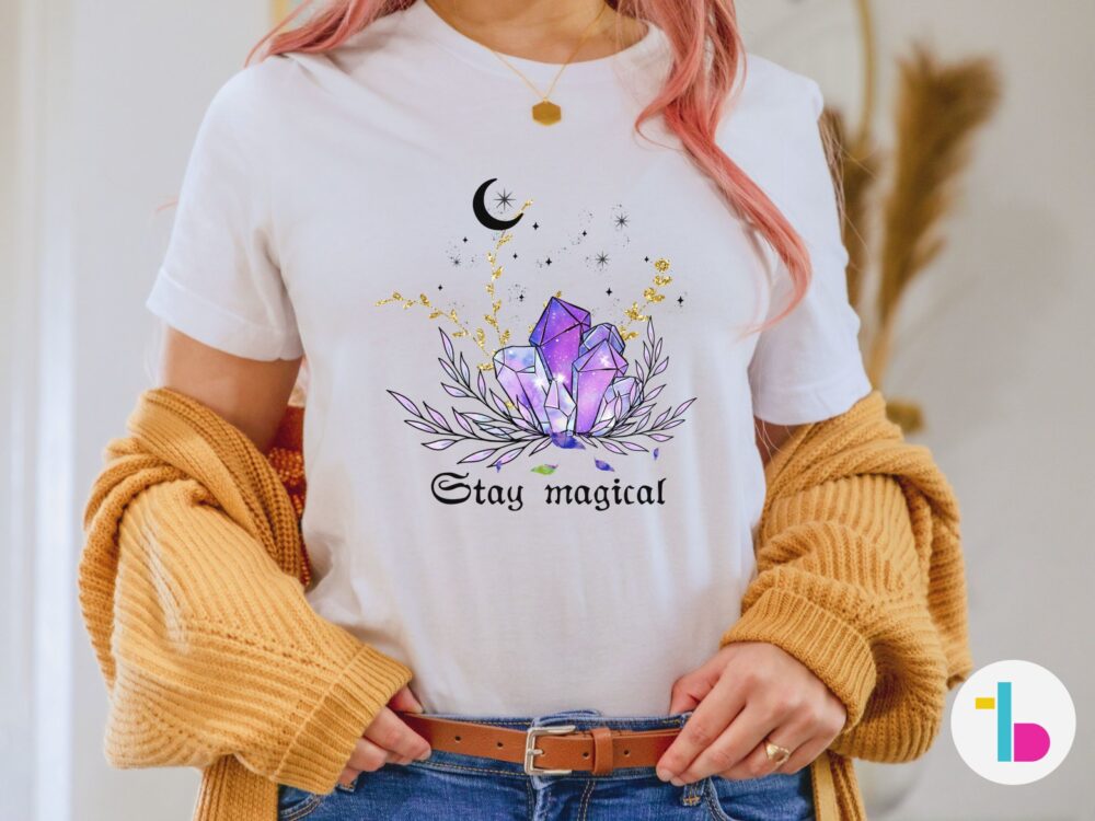 Stay magical tee, Aesthetic crystals shirt
