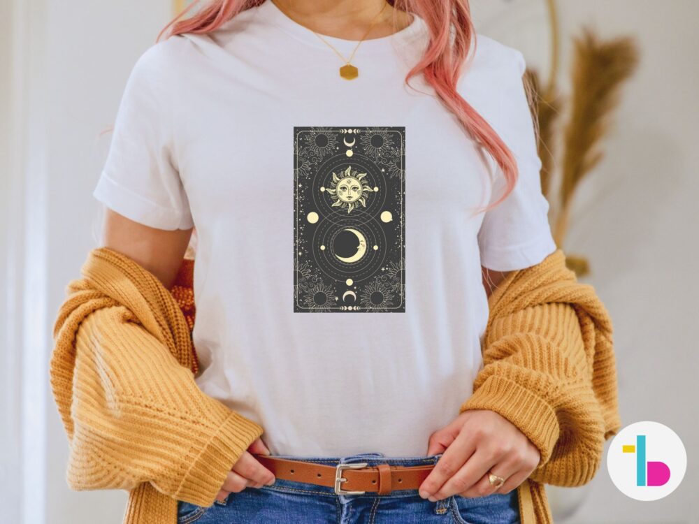 Sun and Moon tshirt, Witchy gifts