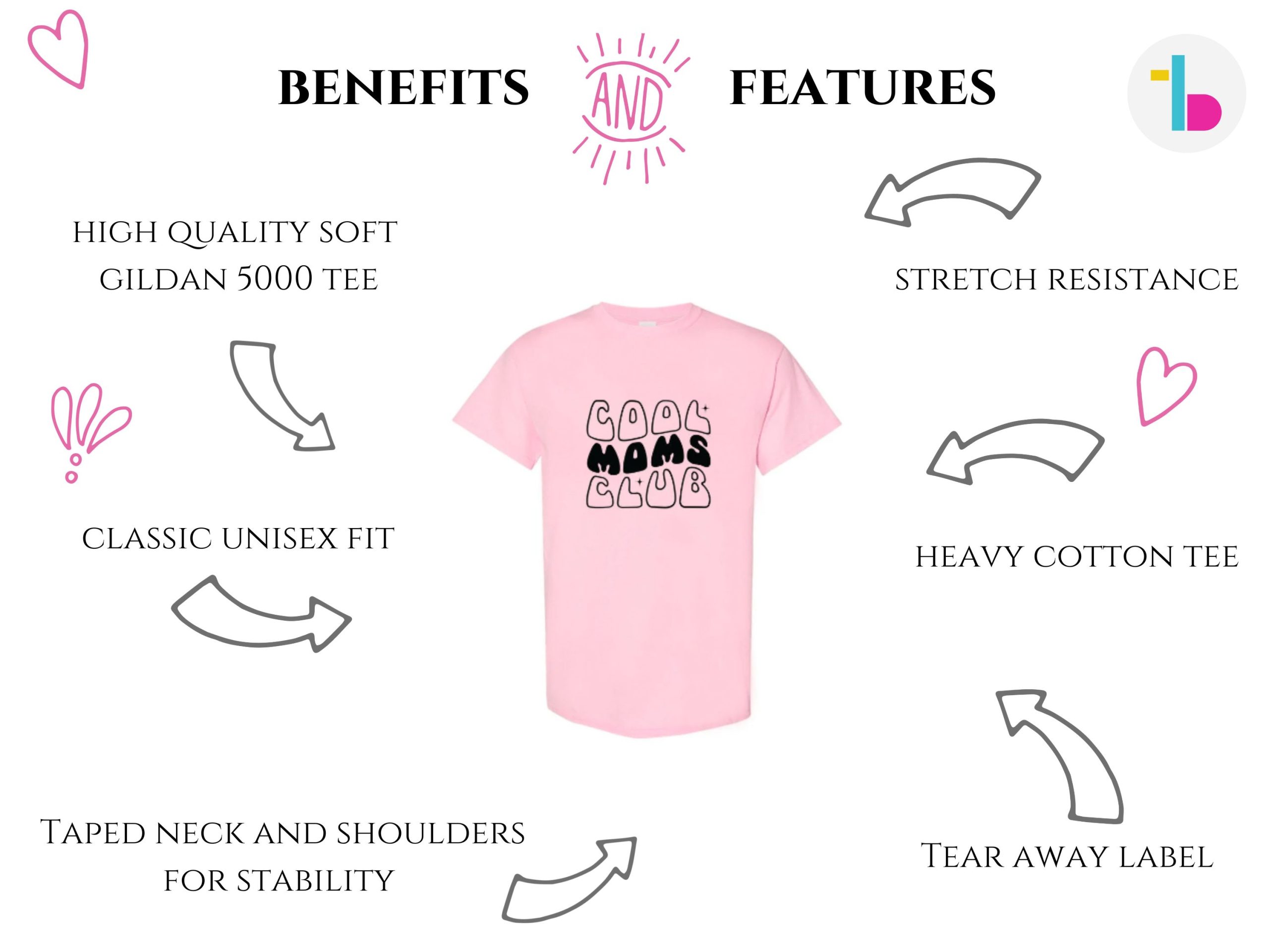 Cool moms club shirt, Happy Mothers day shirt gift, Retro womens tee