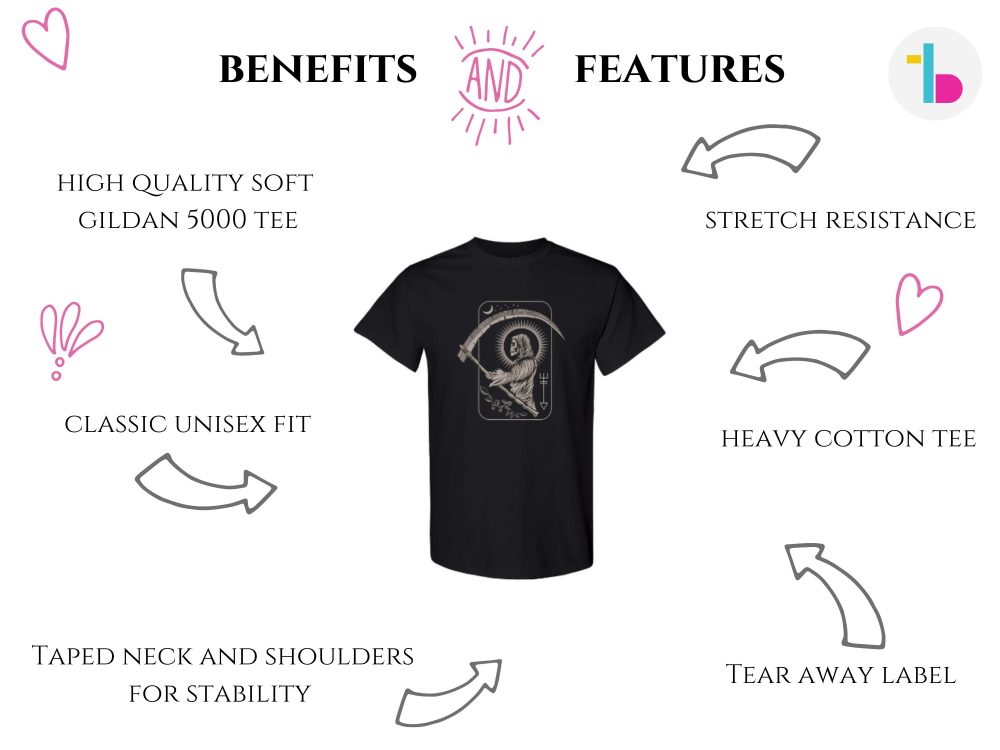 Skeleton reaper shirt, Tarot shirt, Satanic t shirt