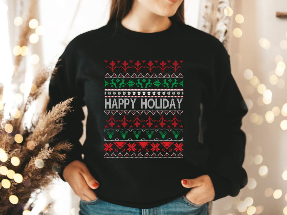 Happy Holiday Christmas family sweatshirt