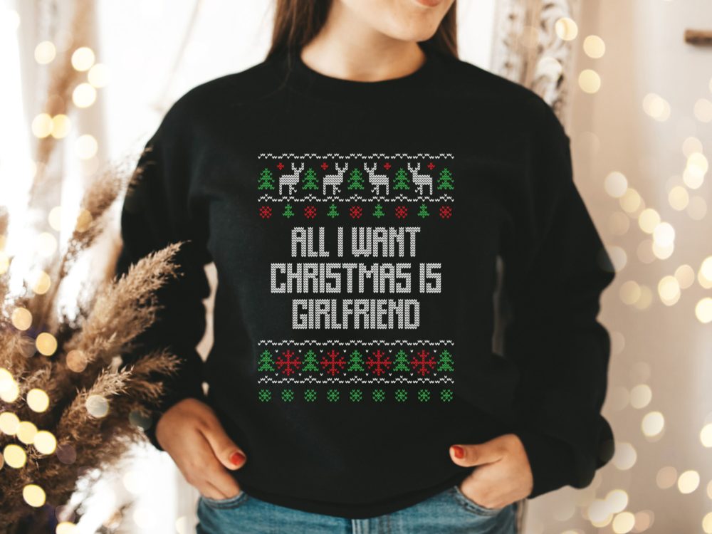Sarcastic funny ugly Christmas sweater gift for men