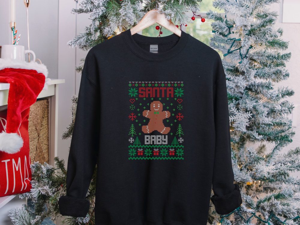 Santa Baby sweatshirt, Christmas ugly sweater