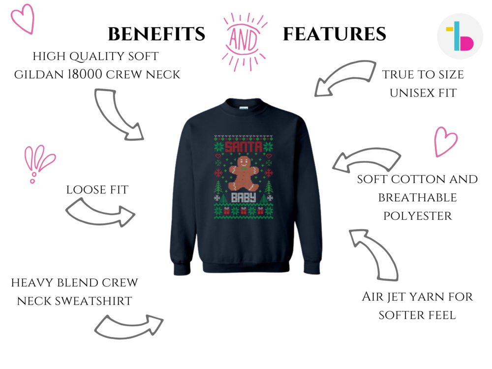 Santa Baby sweatshirt, Christmas ugly sweater