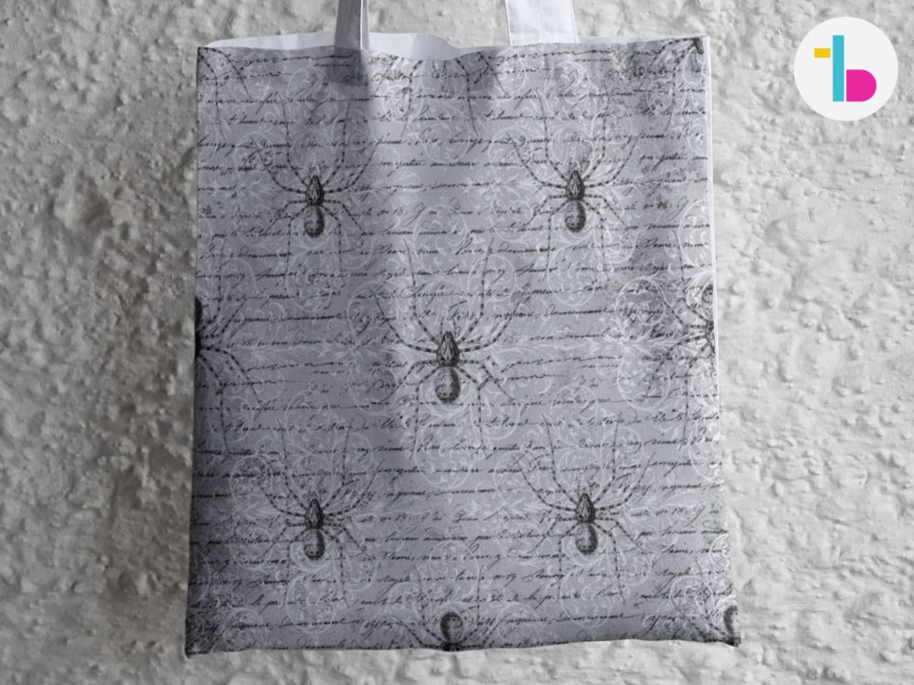 Spiders Tote bag, Gothic tote bag