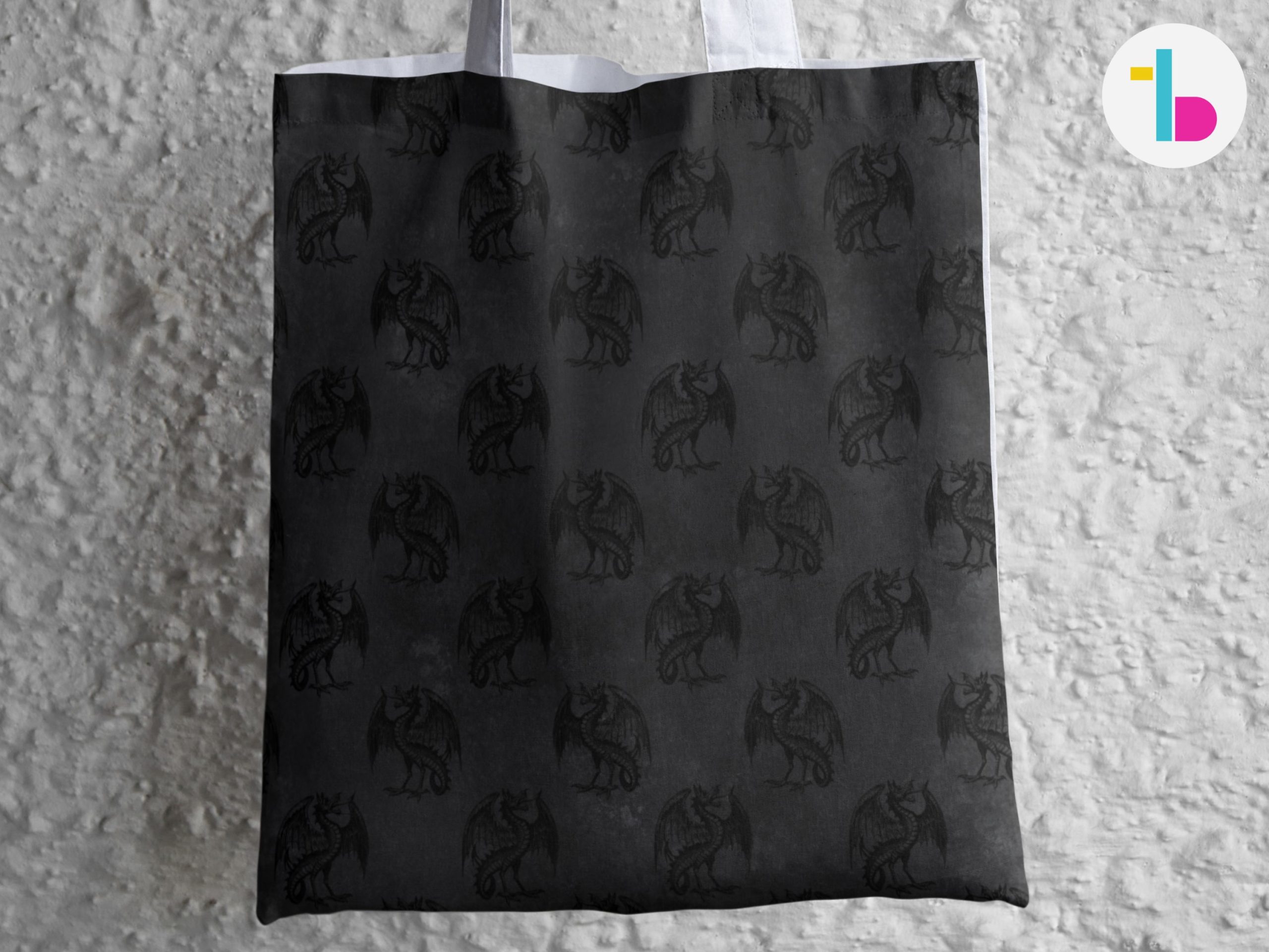 Goth tote bag, Dark academia bag, Goth accessories